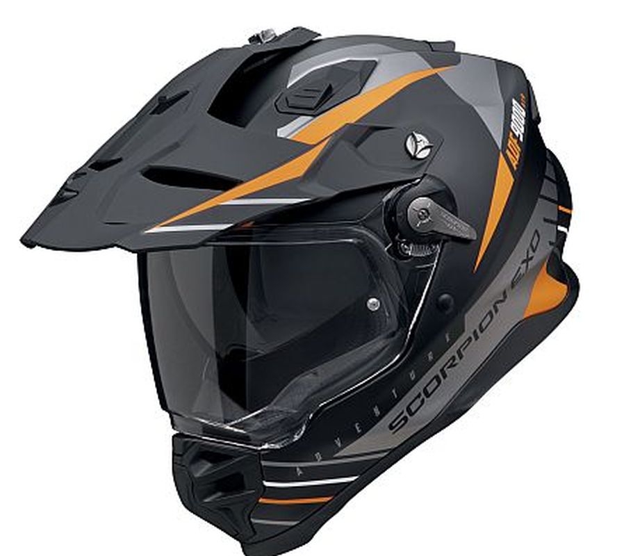 Scorpion Dual Enduro/adventure ADF-9000 Air Feat Čierna/strieborná/oranžová