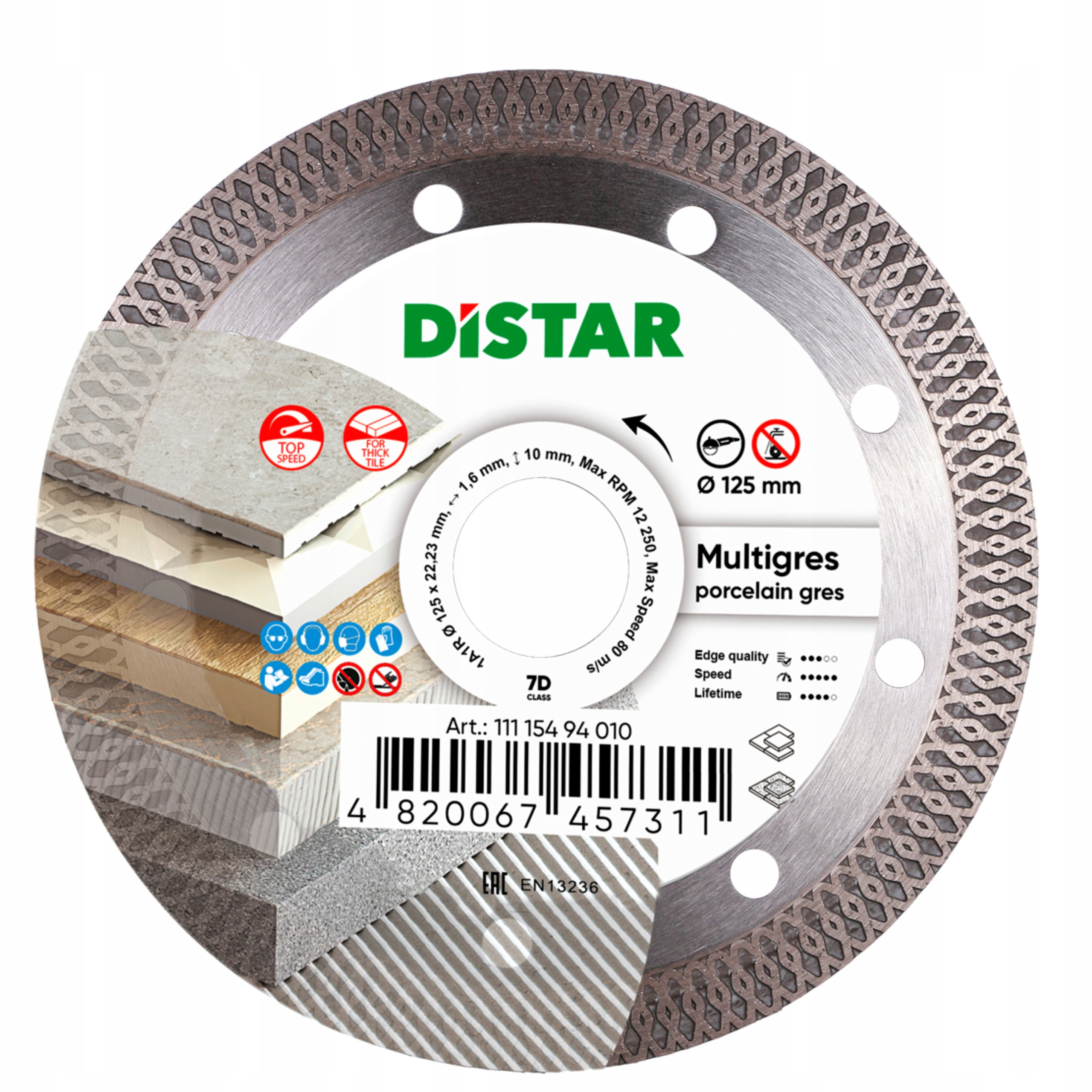 Distar Multigres Tarcza diamentowa do gresu 125