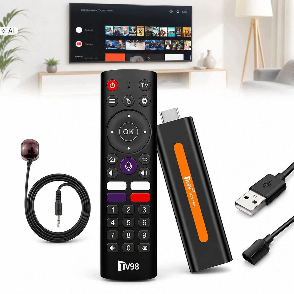 Přehrávač Multimediální nástavec Android 14 Smart Tv Stick Box WiFi 2/16