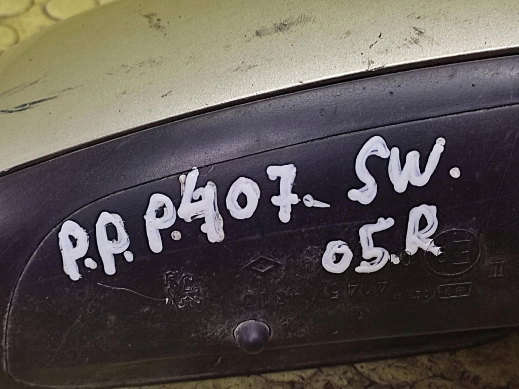 PEUGEOT 407 SW mirror right 7 PIN