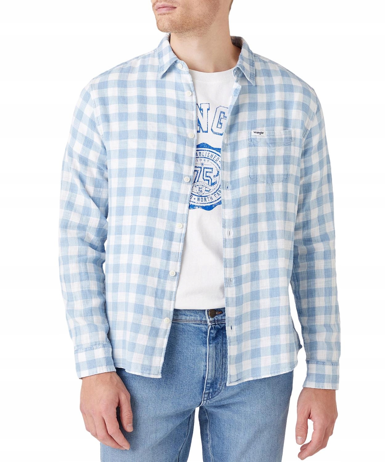 

Koszula Wrangler Shirt W5A9OPX4E Light Indigo XXL