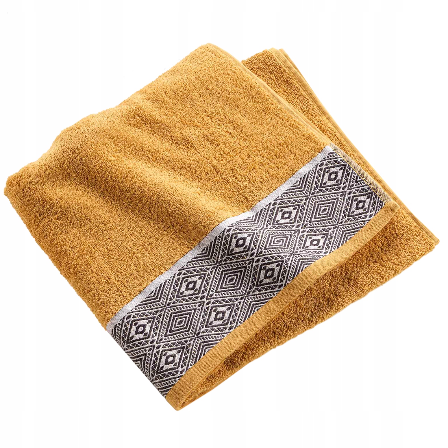 

Ręcznik kąpielowy Jacquard 50x90 musztardowy