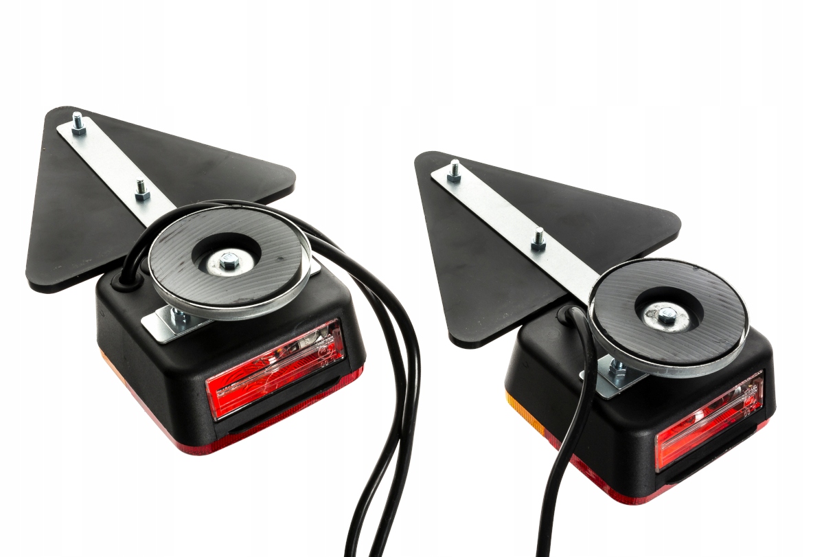 ZESTAW TYLNYCH ŚWIATEŁ LAMP DO PRZYCZEPKI MAGNES Marka Amio