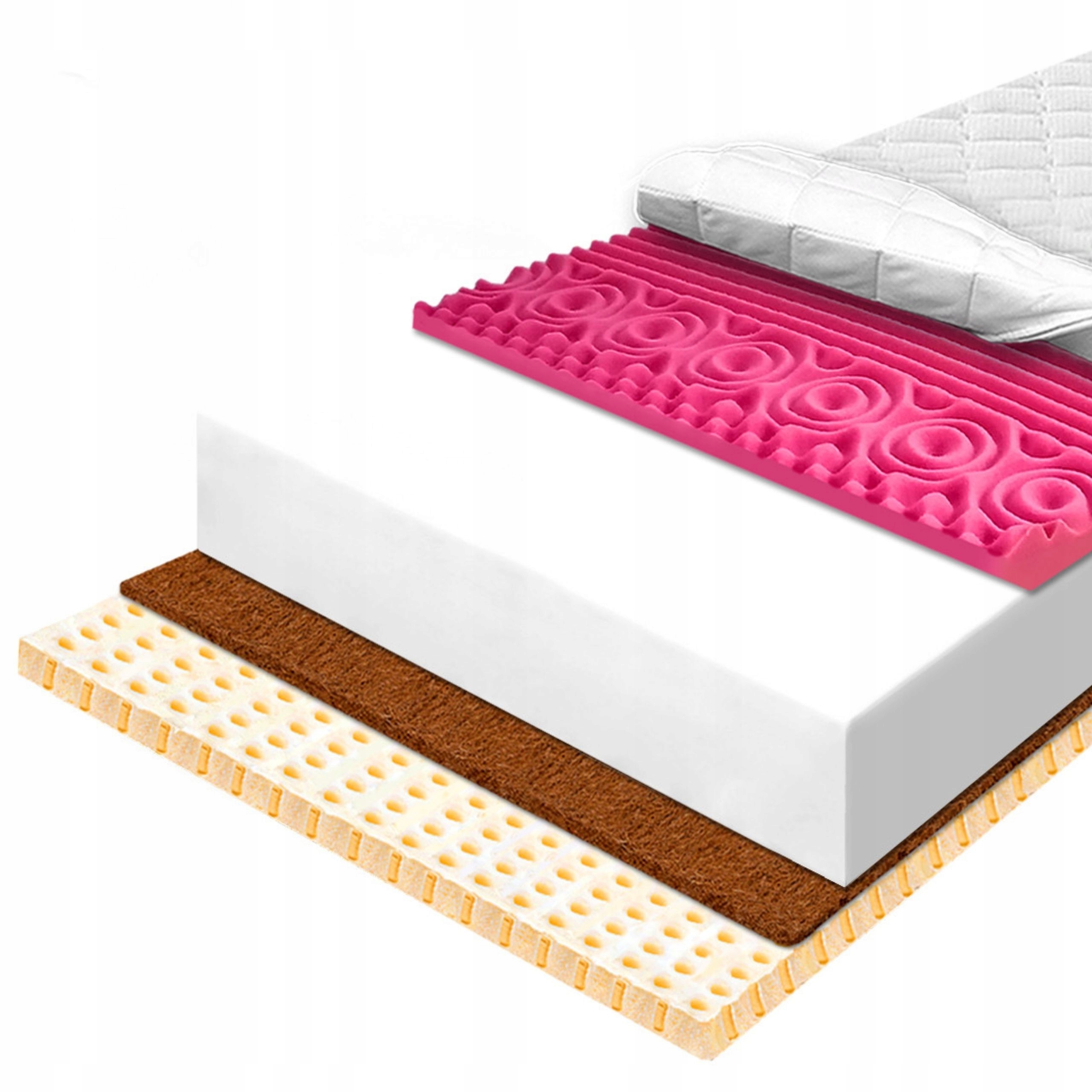 Antialergický penový masážny matrac 140x200 s kokosom a latexom H2 29