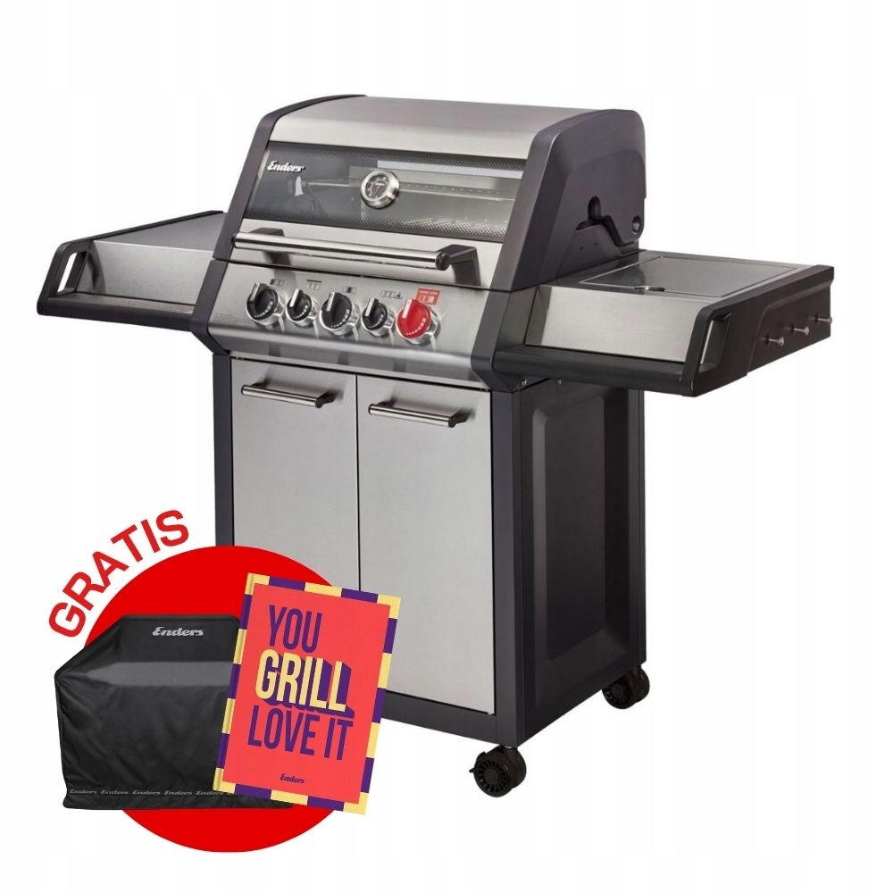 Nerezový plynový gril 3+2 18 kW Enders Monroe Pro 3 Turbo 83763