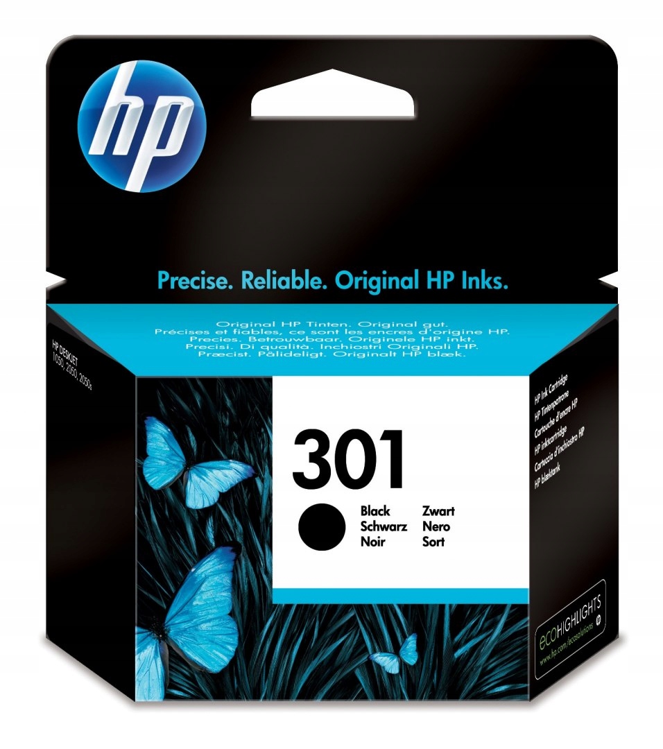 Inkoust Hp černý Hp 301, HP301=CH561EE, 190 str., 3 ml