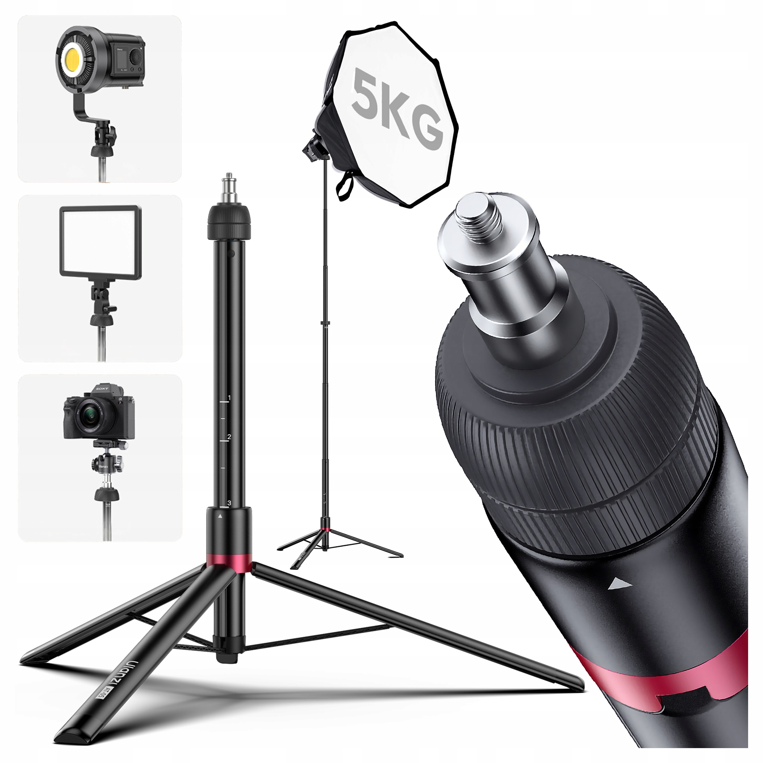 Profesionální osvětlovací stativ Ulanzi AT-05 Heavy Duty 203,5 cm do 5 kg