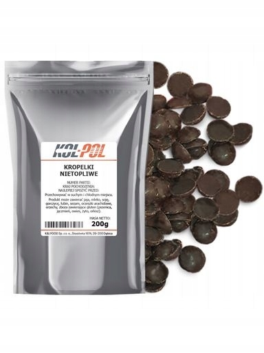 Levně Čokoláda Na Zapékání 200g Čokoládové kapky netavitelné, kvalita