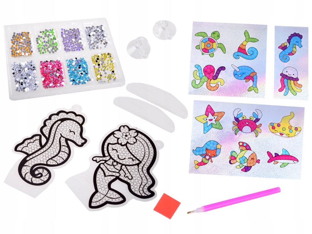 HAFT DIAMENTOWY MOZAIKA ZESTAW KREATYWNY MORSKI Certyfikaty, opinie, atesty CE EN 71