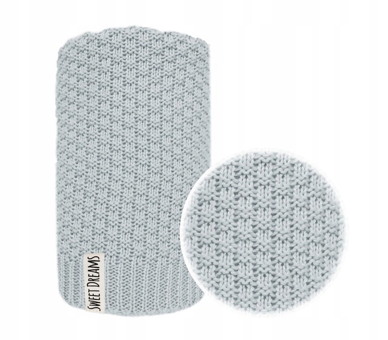 

Kocyk Bawełniany 100% Szary 100x120