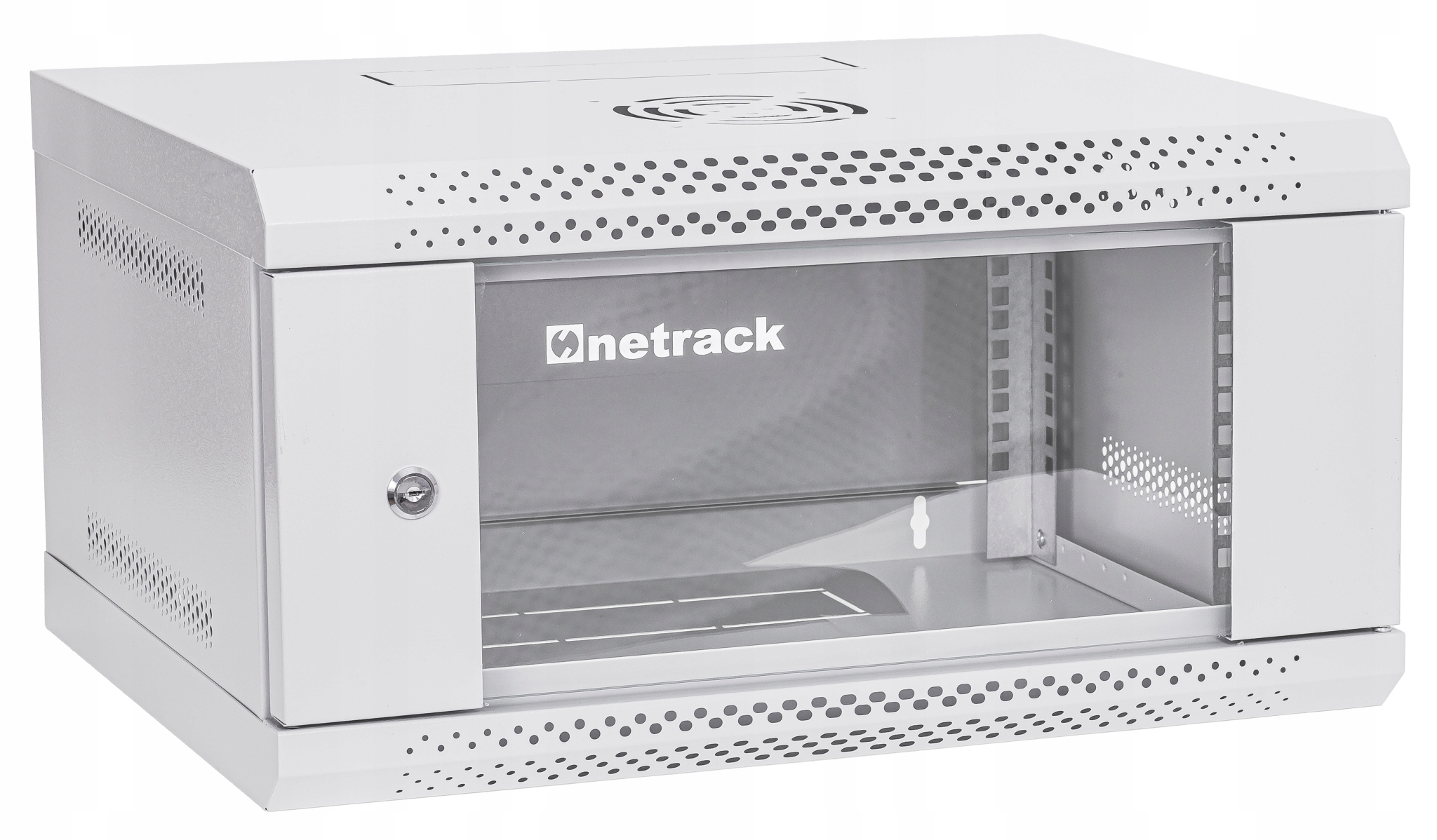 Skříň Rack 19" 4U 400 mm Netrack ECO-Line šedá skříň