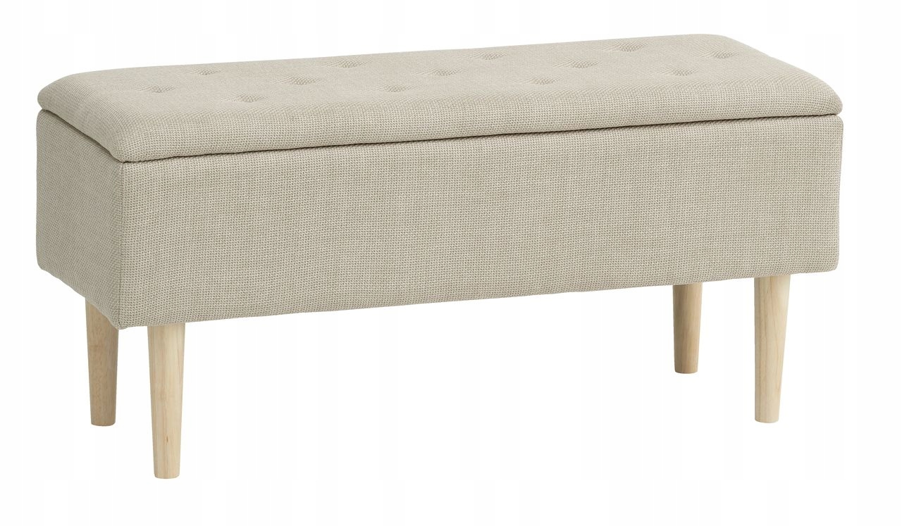 Skrinka na topánky s sedadlom Jysk 95 x 45 x 37 cm béžová Badsted