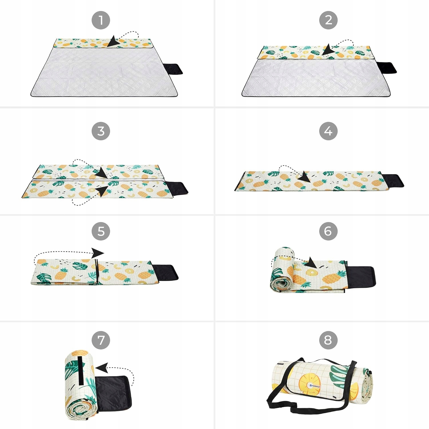 KOC PIKNIKOWY TERMICZNY DUŻY 200x200 cm WODOODPORNY MATA PLAŻOWA PARK GRILL Rodzaj koc