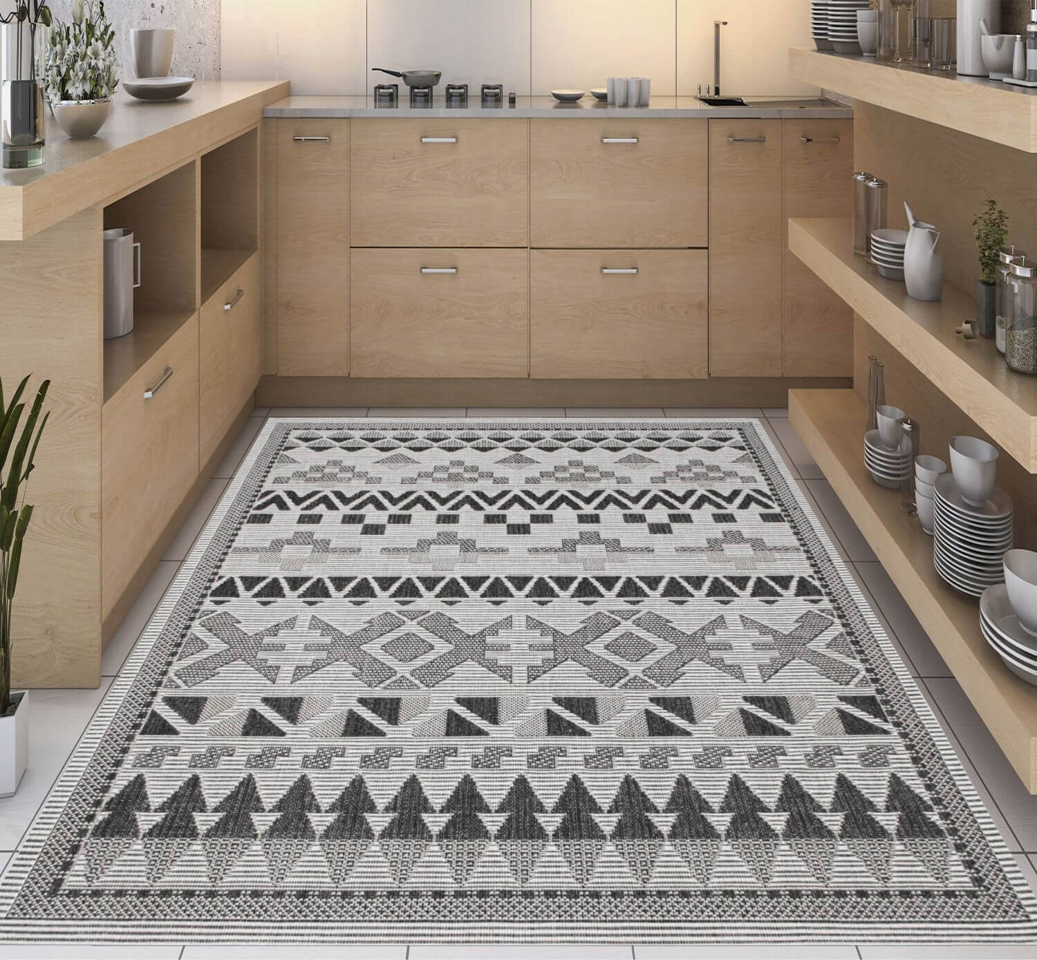 DYWAN SZNURKOWY NA BALKON TARAS TKANY NA PŁASKO DO SALONU MODNY 120X160 Grubość 5 mm