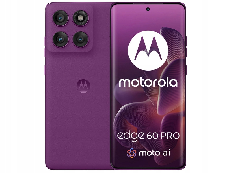 Smartfon Motorola edge 60 Pro 12/512GB 5G 120Hz Sparkling Grape purpurowy