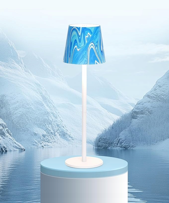 Lampka nocna Faithorse niebiesko biała — 3