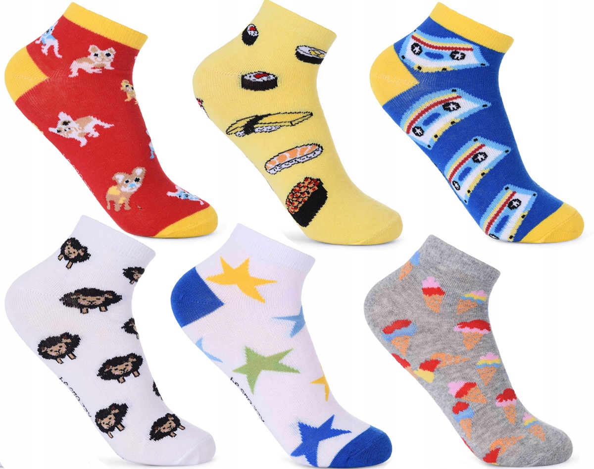 

39-41 Zestaw 6x Skarpetki Stopki wesołe Be Crazy