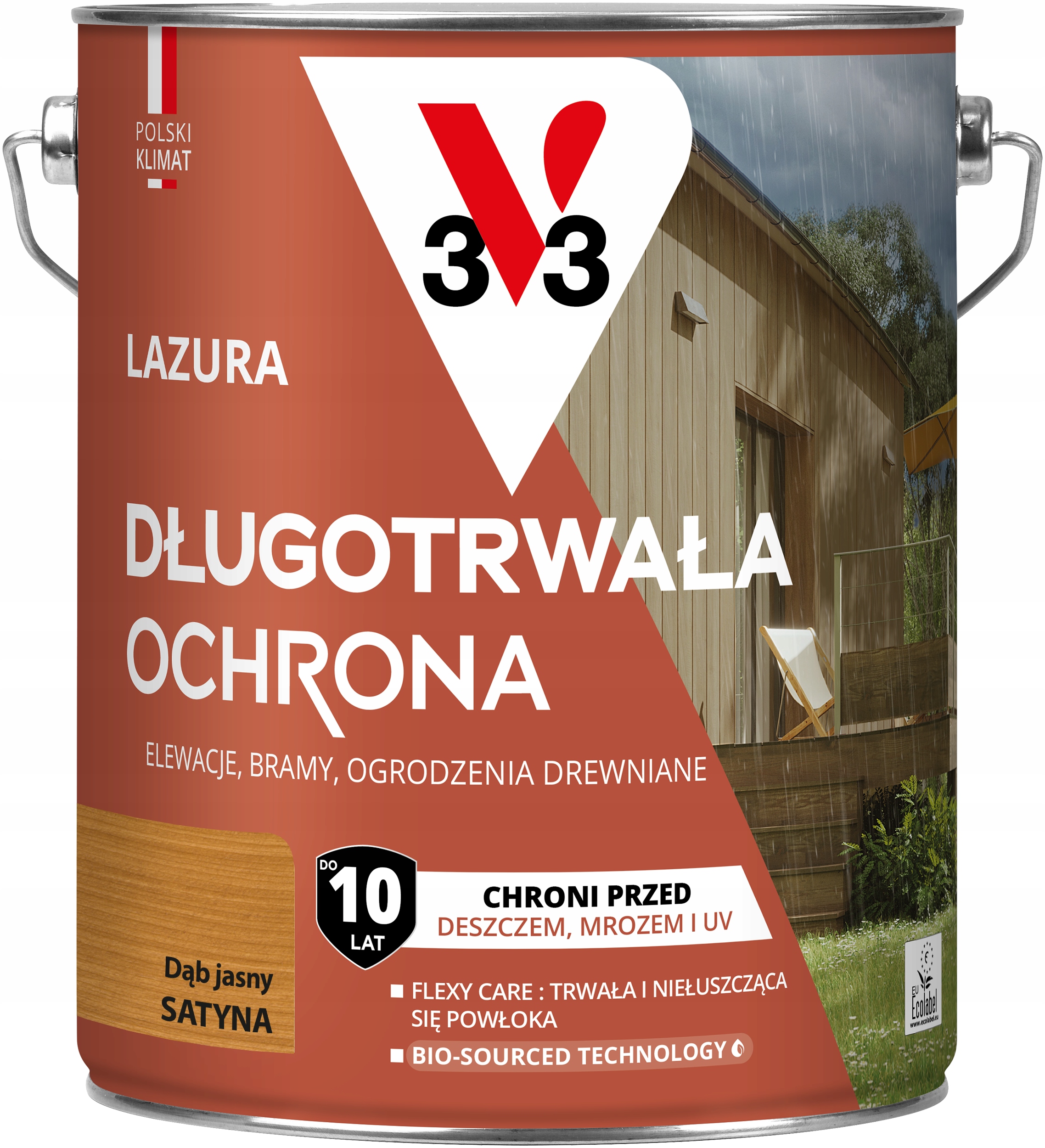 V33 Lazura Długotrwała 10 Lat 4,5L Dąb Jasny