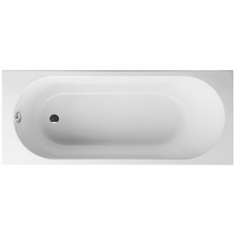 Wanna prostokątna 160x70 Villeroy&Boch O.Novo odpływ z boku biała Nogi***