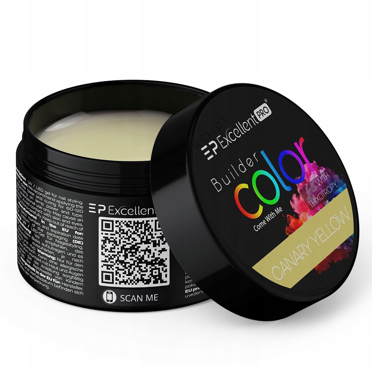 Excellent PRO żel COLOR pastel 15g canary yellow TPO FREE