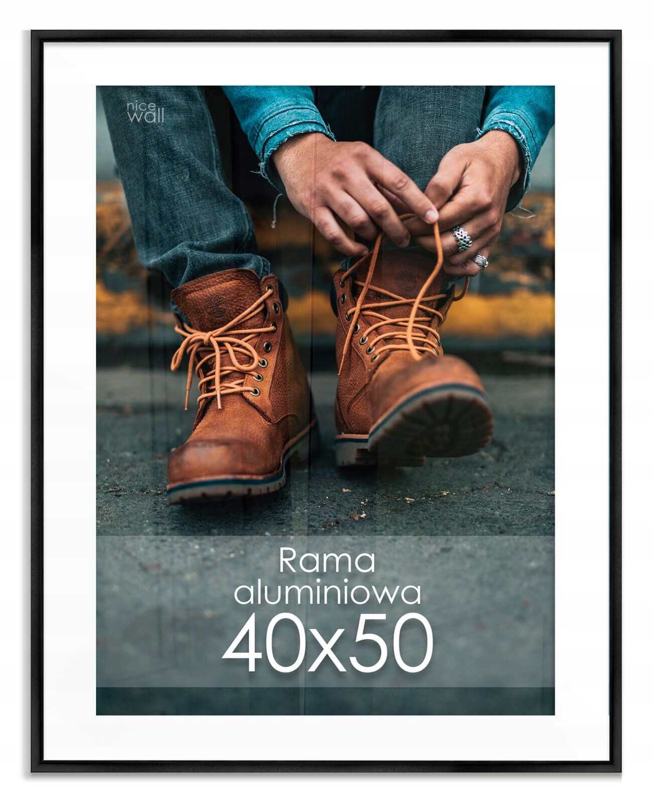 

Czarna Ramka Rama aluminiowa 40x50 cm 50x40 cm