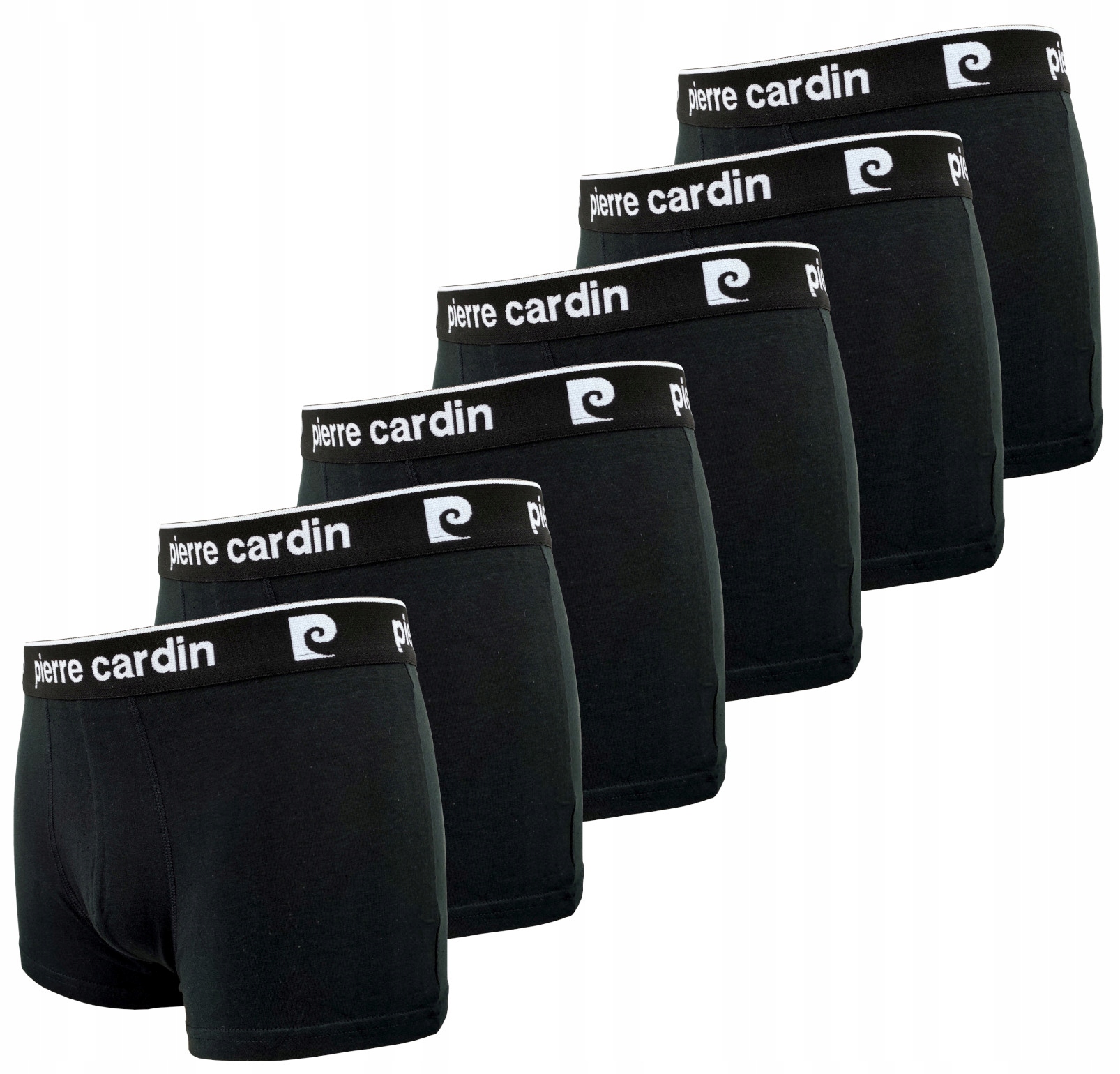 Bokserki Majtki męskie bawełniane Pierre Cardin Czarne 6 sztuk r.M