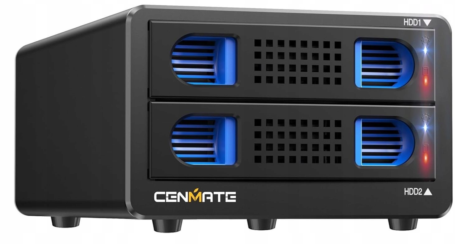 Kryt Raid 2x Hdd/ssd Usb 3.0 40TB Cenmate ventilátor, 4 režimy