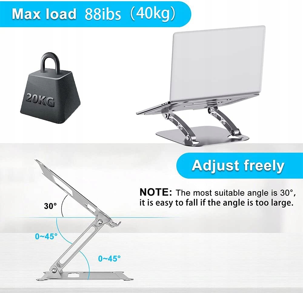 Stojak na laptopa regulowany aluminiowy podest na Marka inna