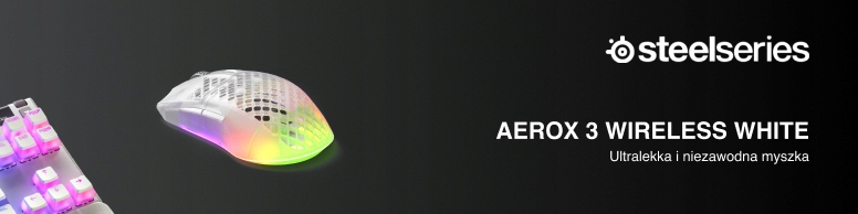 Myš SteelSeries Aerox 3 Wireless Ghost