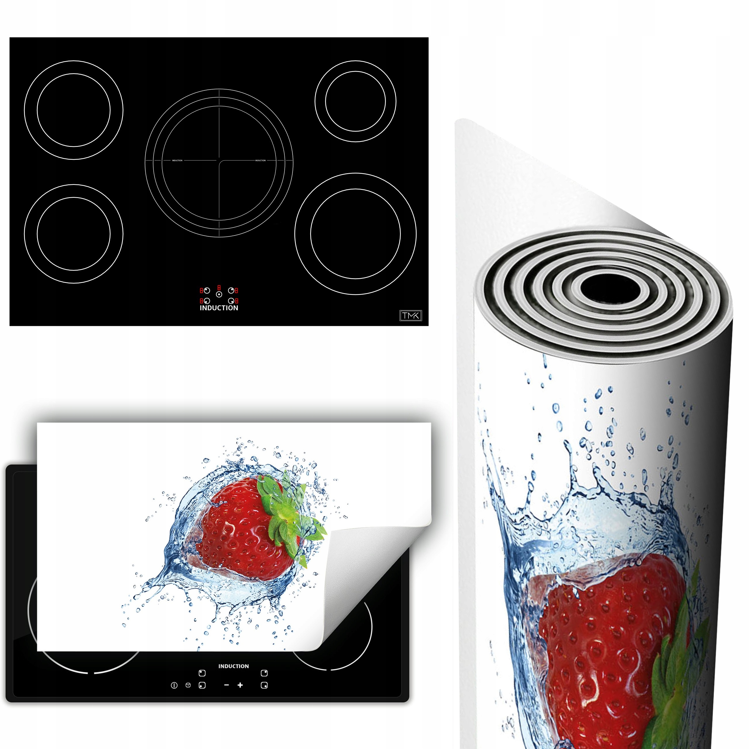 Vinylová Podložka Na Ochranu Kuchyňské Desky 90x52 Jahoda