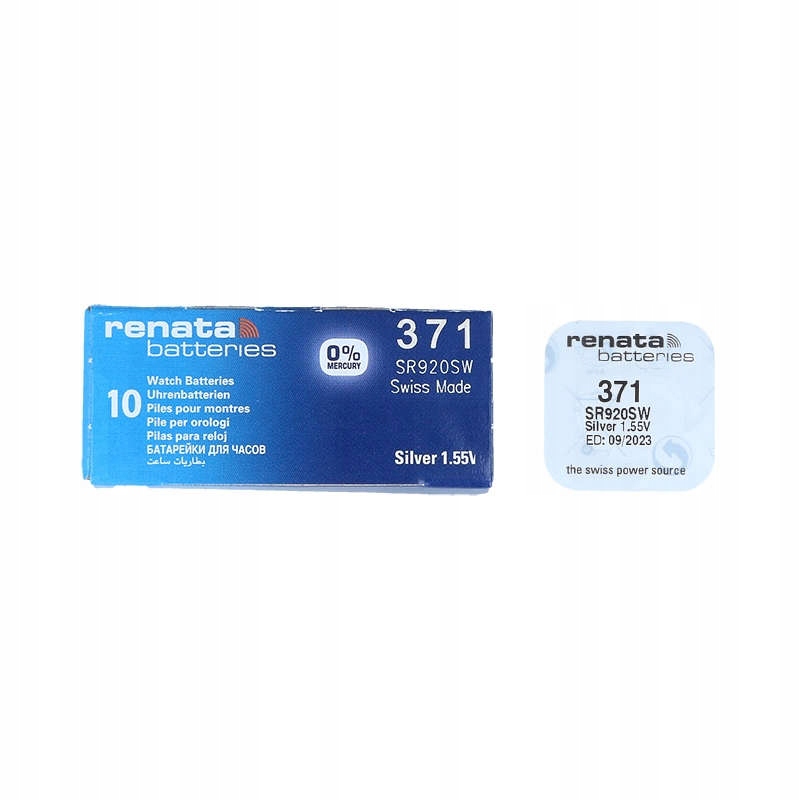 

1 x Bateria Srebrowa Renata 371 SR920SW SR69 AG6