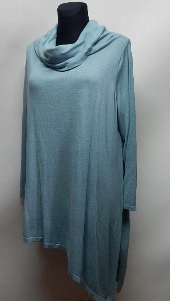 BODYFLIRT Sukienka niebieska dzianina golf 44/46