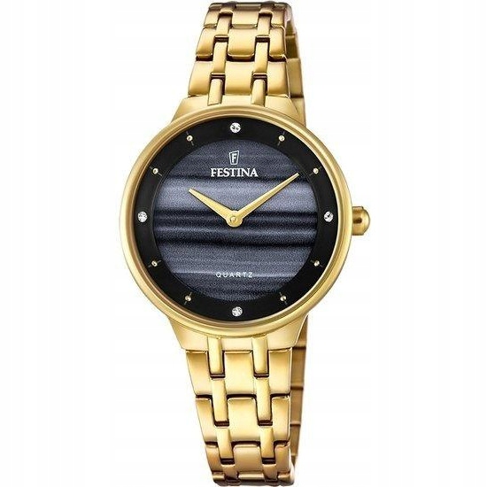 Dámské hodinky Festina F20601-D Zirkony zlaté