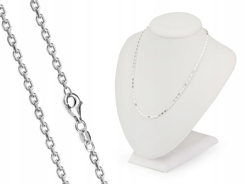 Pánský Stříbrný Řetízek ryzost 925 Ankier 2mm 45cm
