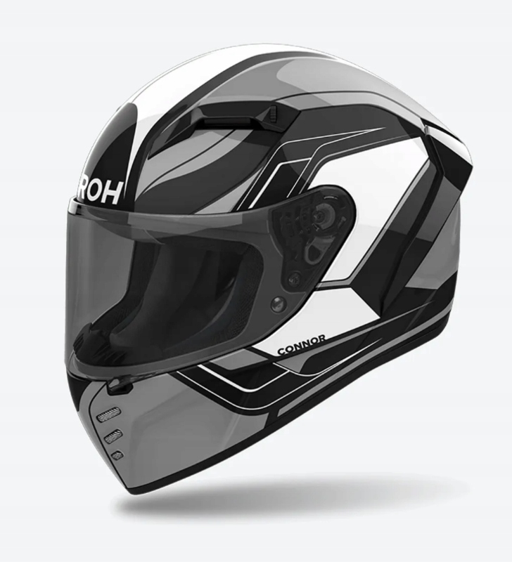 KASK MOTOCYKLOWY AIROH CONNOR DUNK CZARNY POŁYSK M