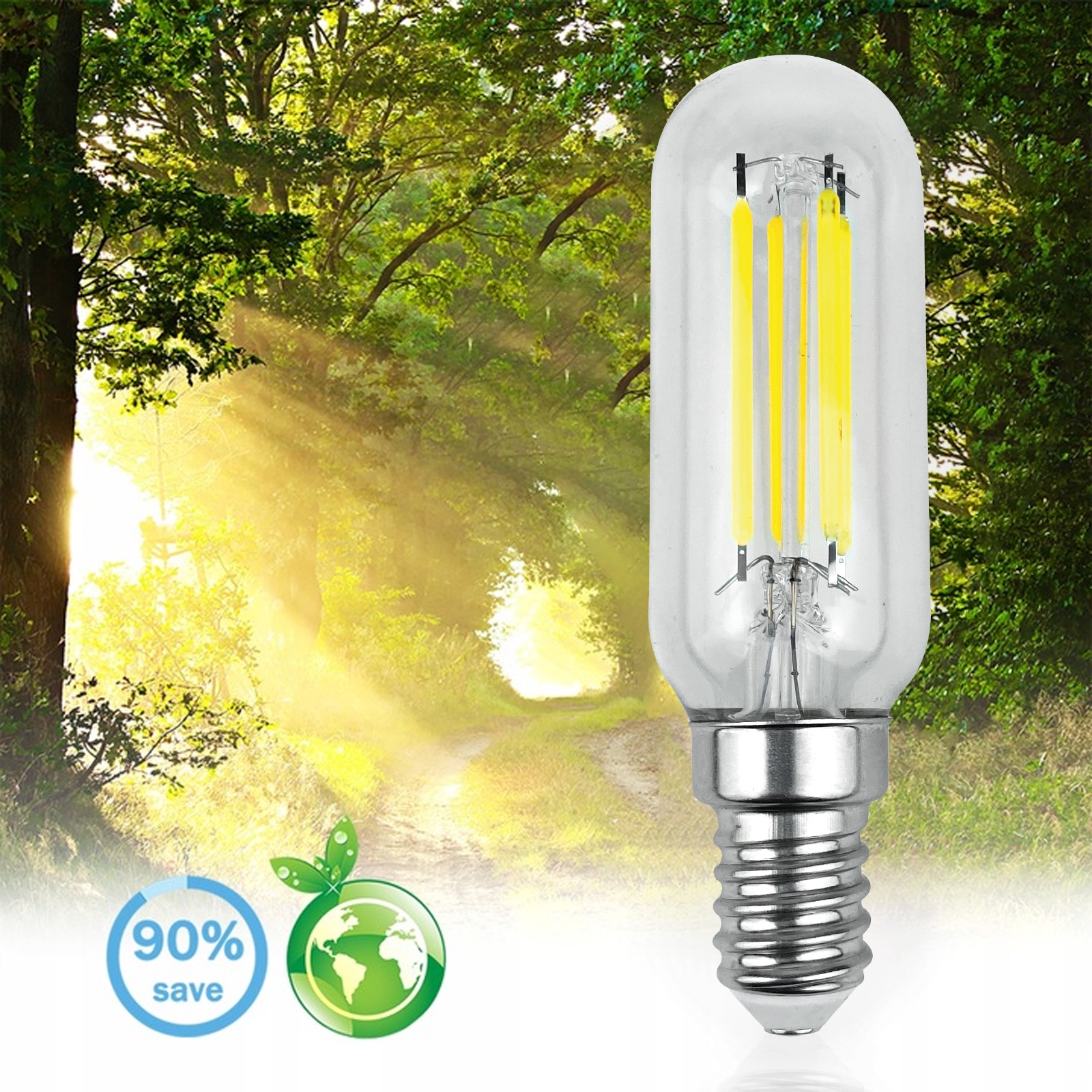 6x Żarówka LED E14 T25 LODÓWKA OKAP 4W = 40W 3000K Ciepła FILAMENT OZDOBNA Kód producenta 748128 ŻARÓWKA DO LODÓWKI 30W RETRO