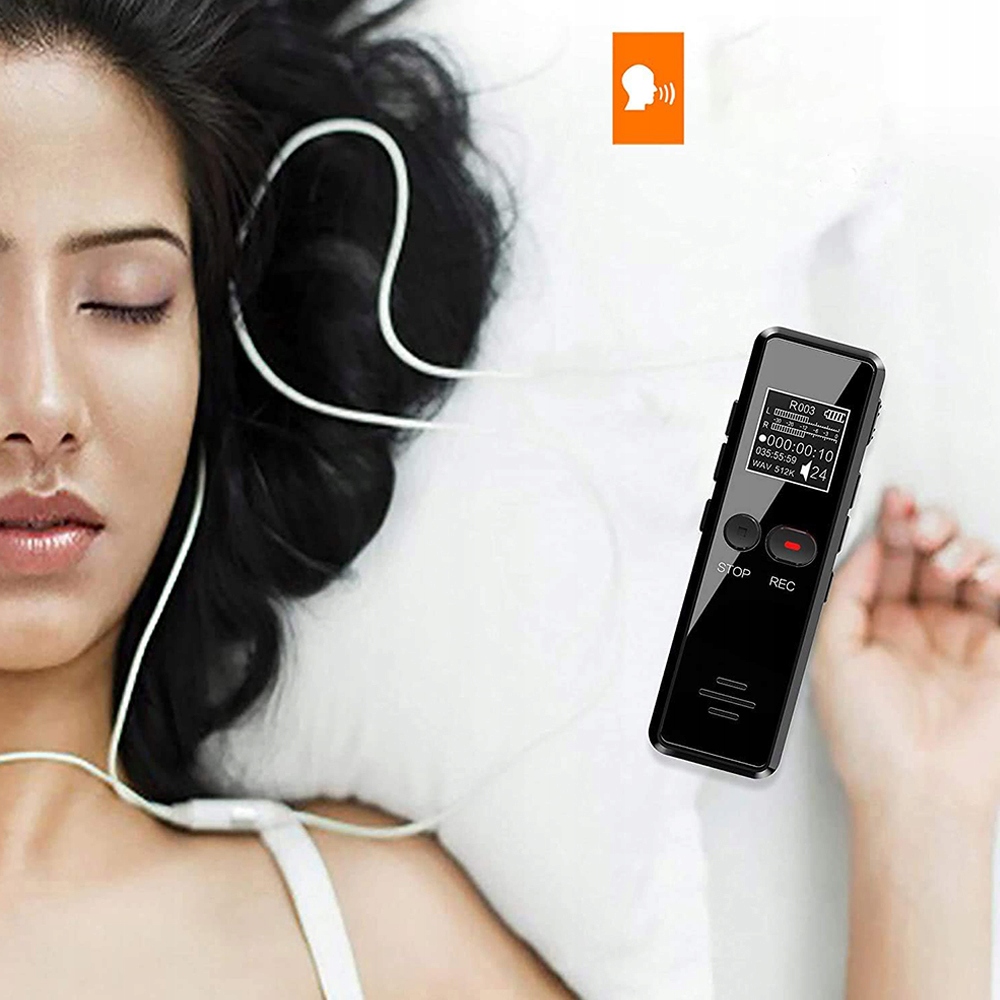 MINI DYKTAFON CYFROWY ODTWARZACZ 64GB+ SŁUCHAWKI Model CYFROWY DYKTAFON