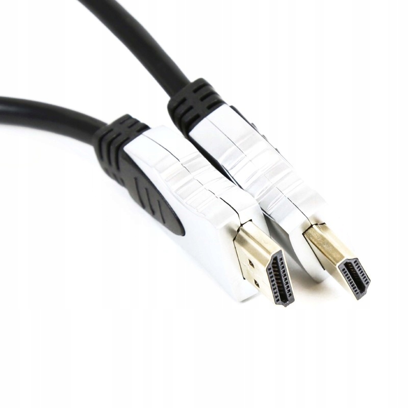OMEGA KABEL HDMI v.1.4 ZŁOTE WTYKI 5M BLISTER Materiał pokrycia styków Złoto