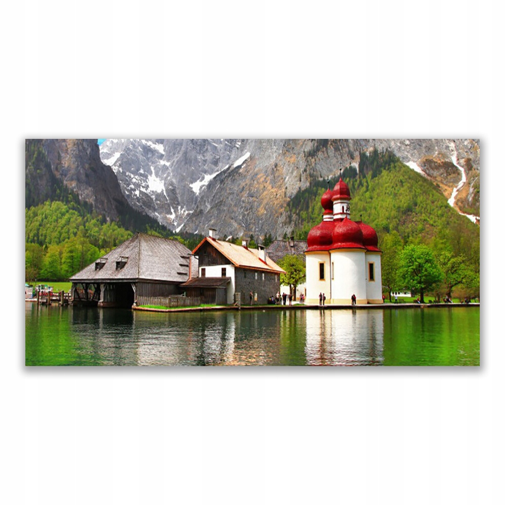 

Fotoobraz ścienny 120x60 Góra Drzewo Dom Krajobraz