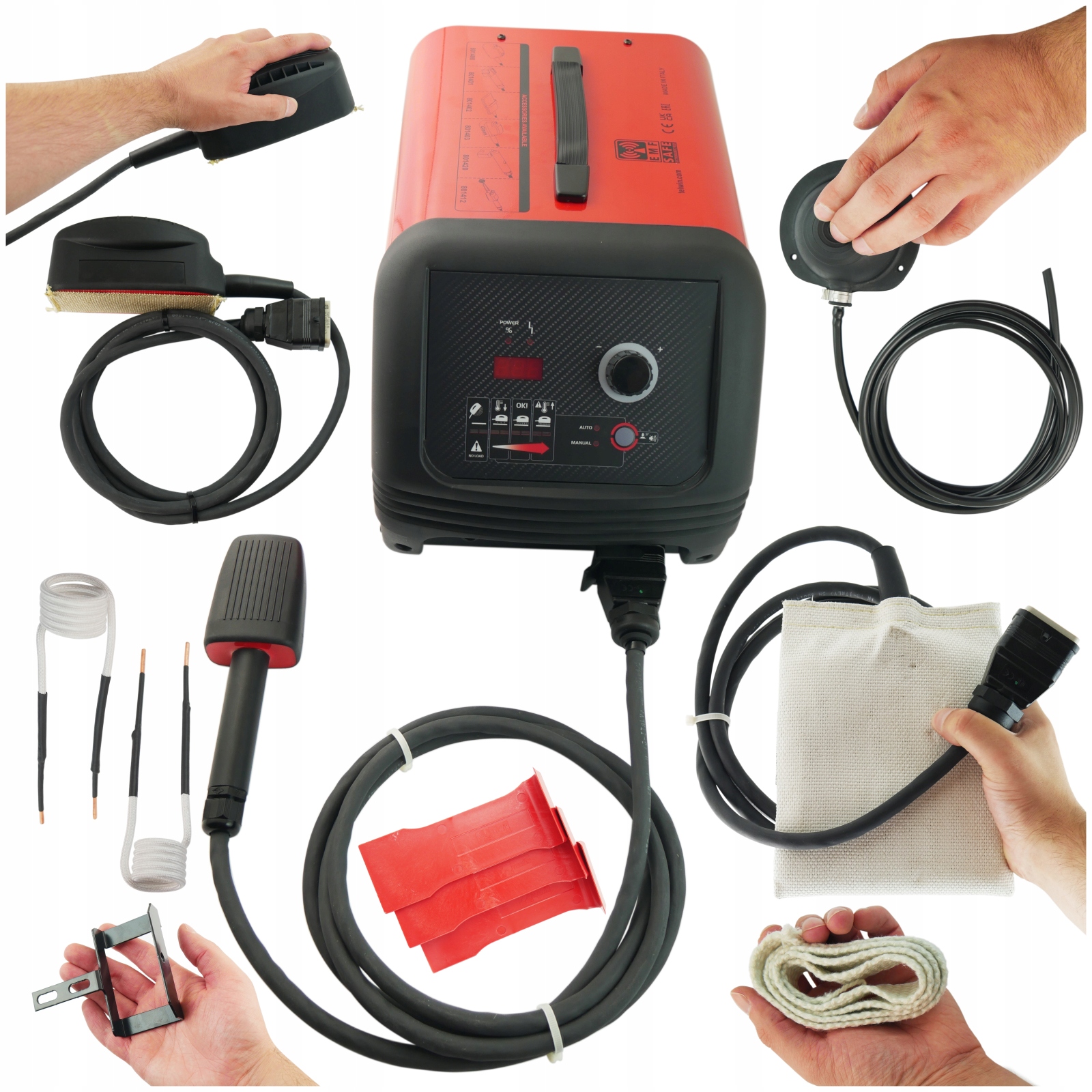 Indukční Ohřev skel šroubů a matic, nálepek plechů, značek firmy