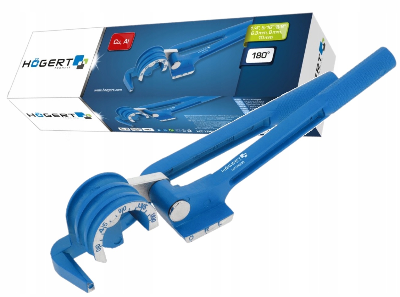 GIĘTARKA DO RUR RUREK PRZEWODÓW MIEDZIANYCH ALUMINIOWYCH HOGERT HT1P630
