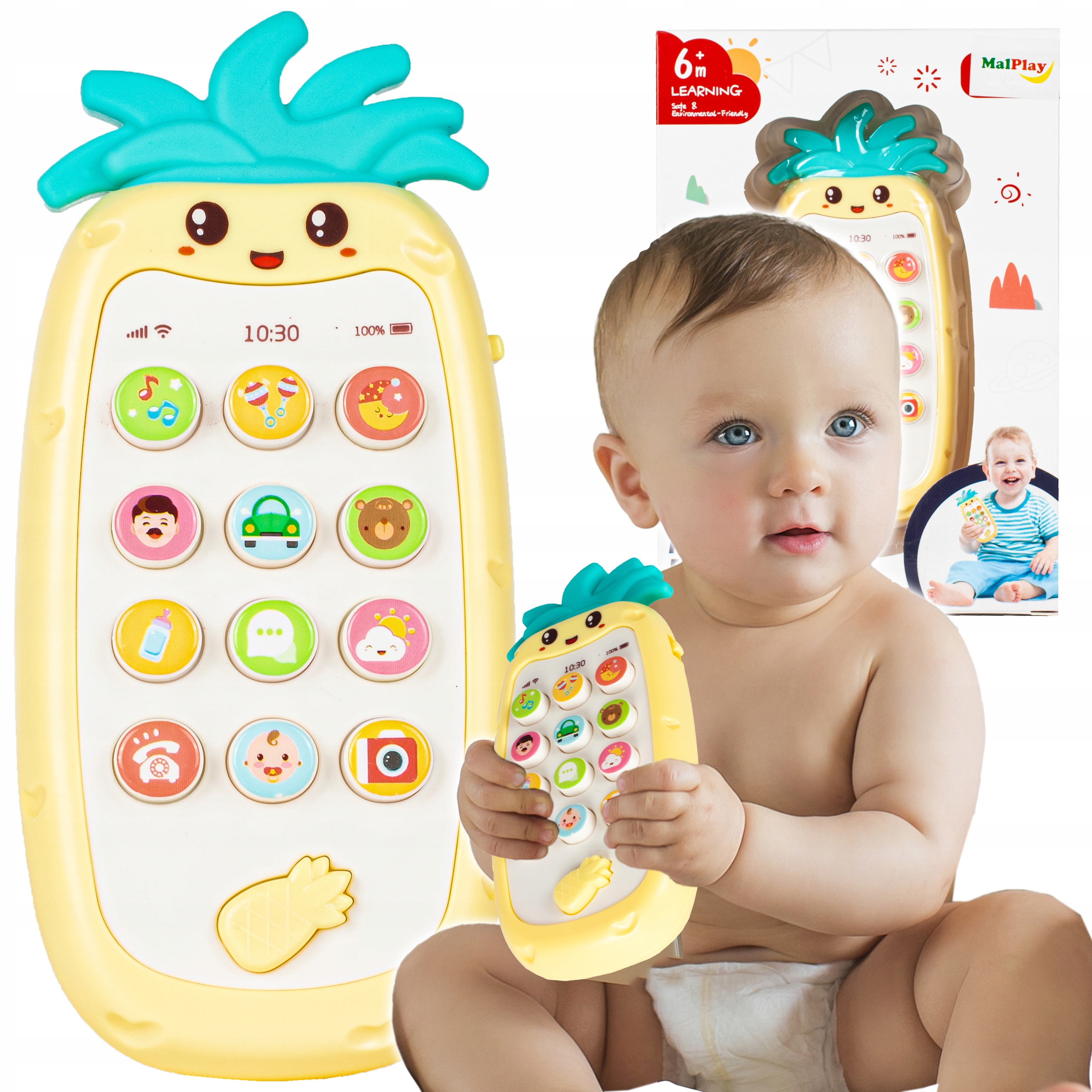 

Telefon Muzyczny Ananas Interaktywny Dla Malucha