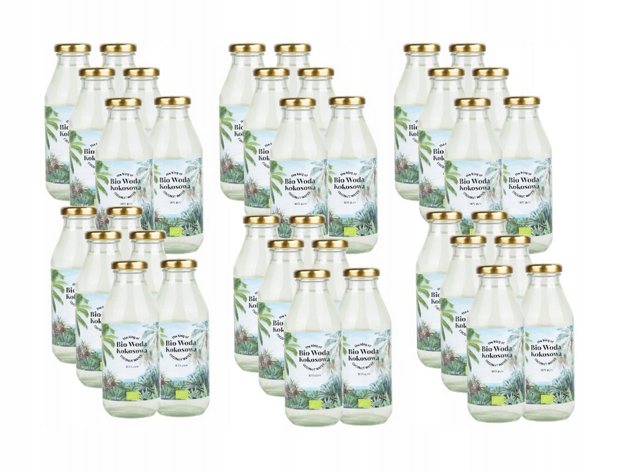Naturalna Woda Kokosowa Bio Zestaw 36 x 350 ml, bez dodatków, 100%, Nomak