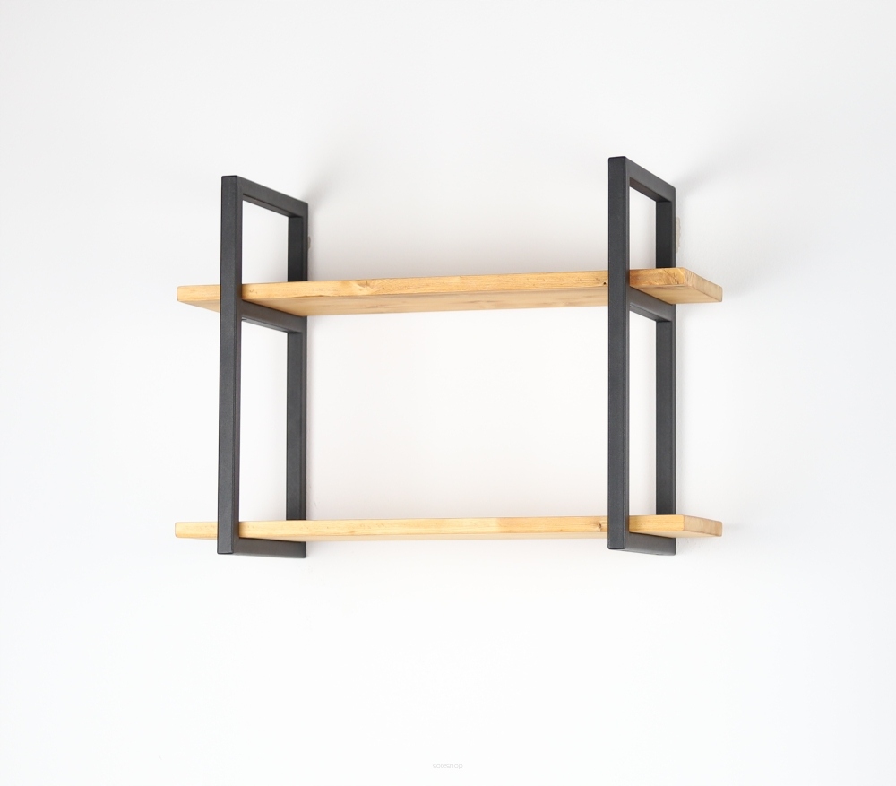 PÓŁKA ŚCIENNA WISZĄCA METALOWA LOFT NA ŚCIANĘ 43cm Marka inna