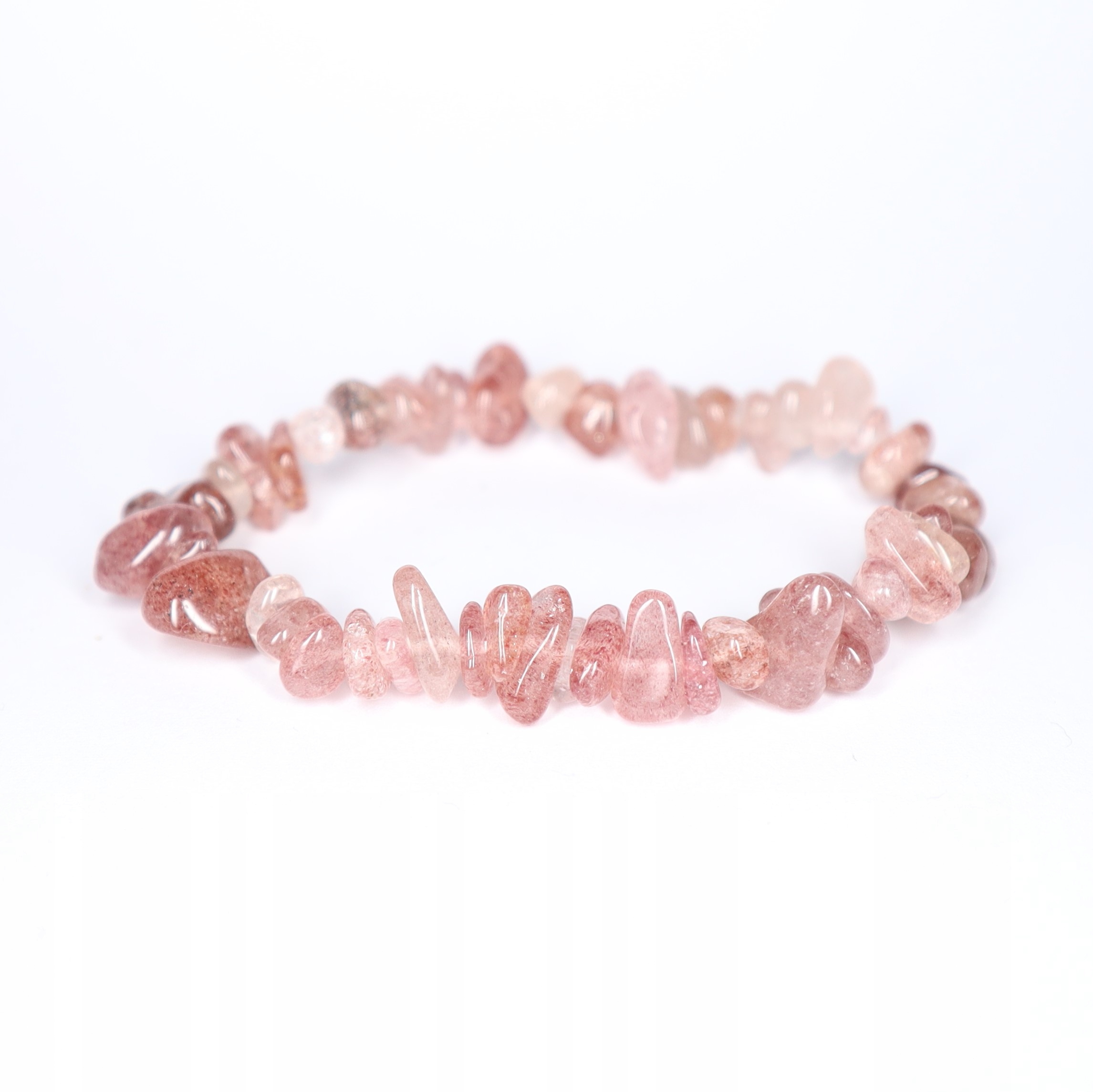 

Bransoletka Kwarc Truskawkowy naturalny chips