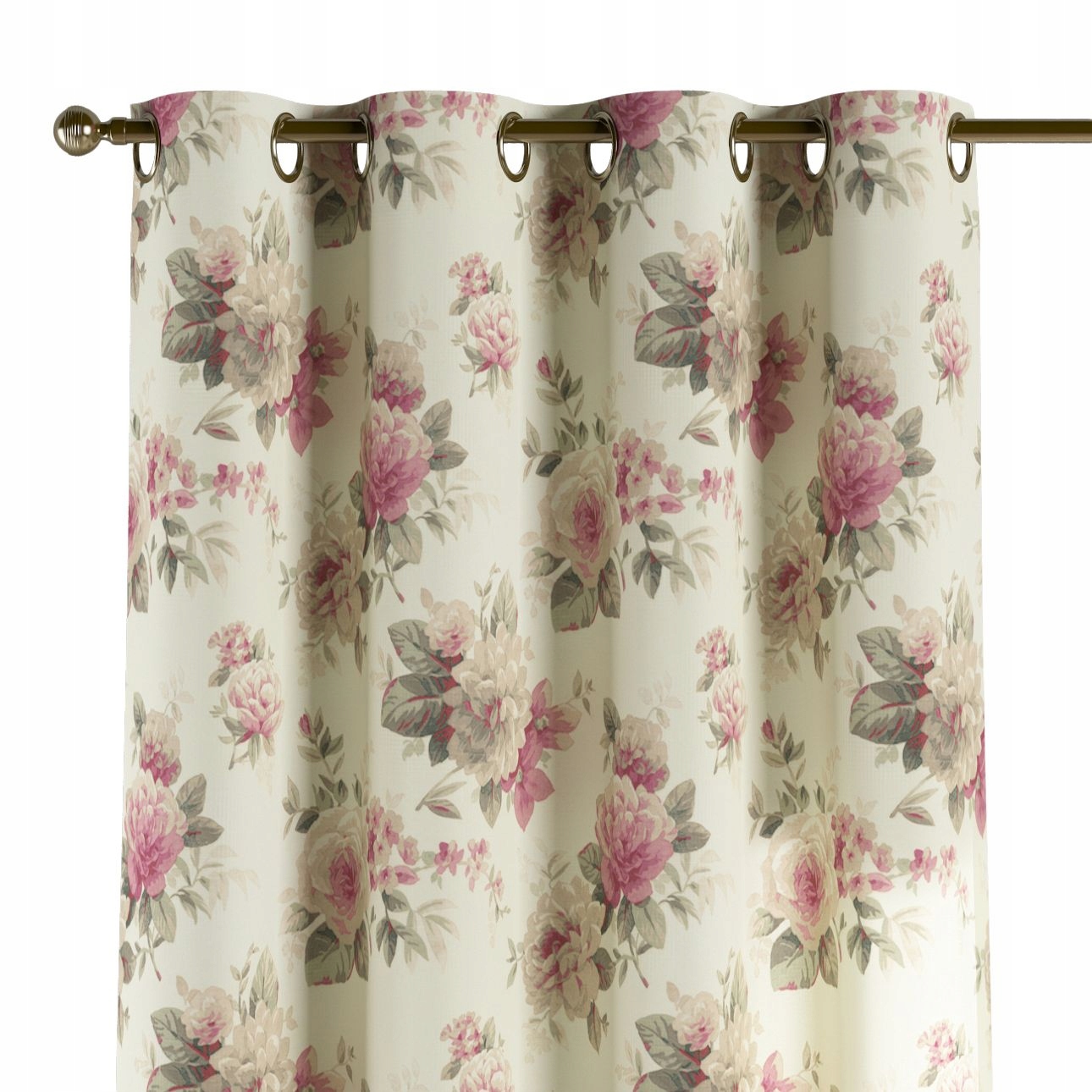 Záves na kolieskach 1 ks 130x260 cm biely