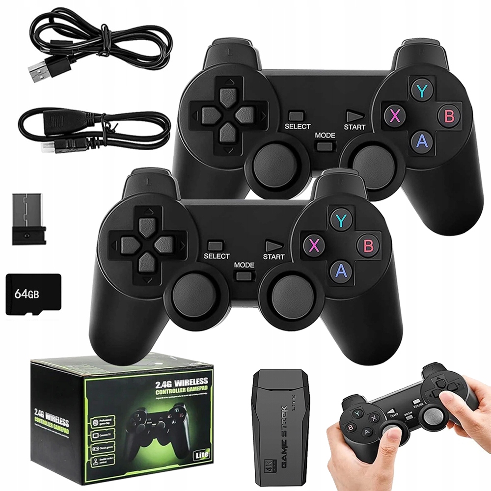 Retro Konsola M8 20000 Gier 2 Bezprzewodowe Kontrolery 64GB