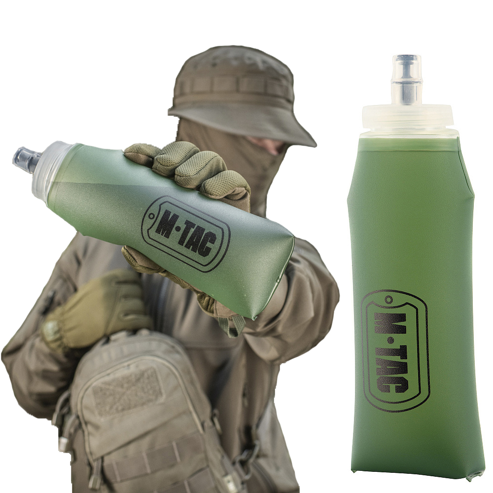 

Składana Butelka Na Wodę Miękka 500 ml M-Tac Olive