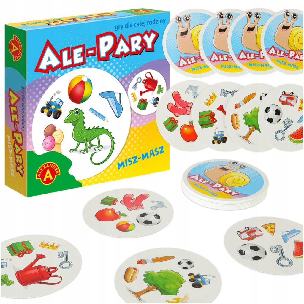 Rodzinna Gra Karciana Karty Do Gry Dla Dzieci 6 Lat Ale Pary Misz-masz Set