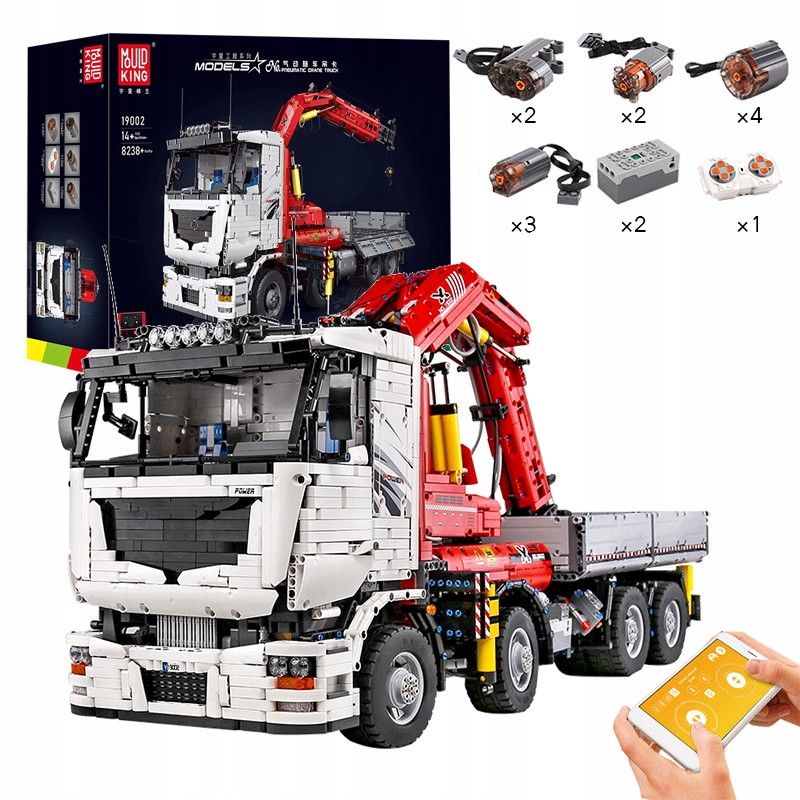 

Mould king Technic Rc App Ciężarówka pneumatyczna